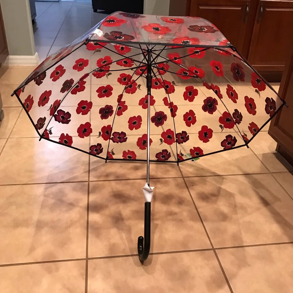Kate Spade Poppy Print Bubble Umbrella